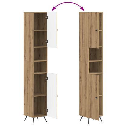 Badkamerkast met Open Plank BREDA Oud hout 30 x 31 x 190 cm