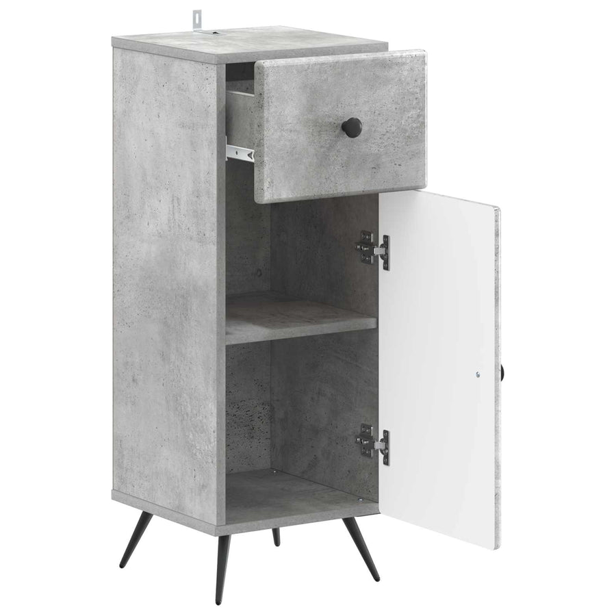 Badkamer Opbergkast BREDA Betongrijs 30 x 31 x 80 cm