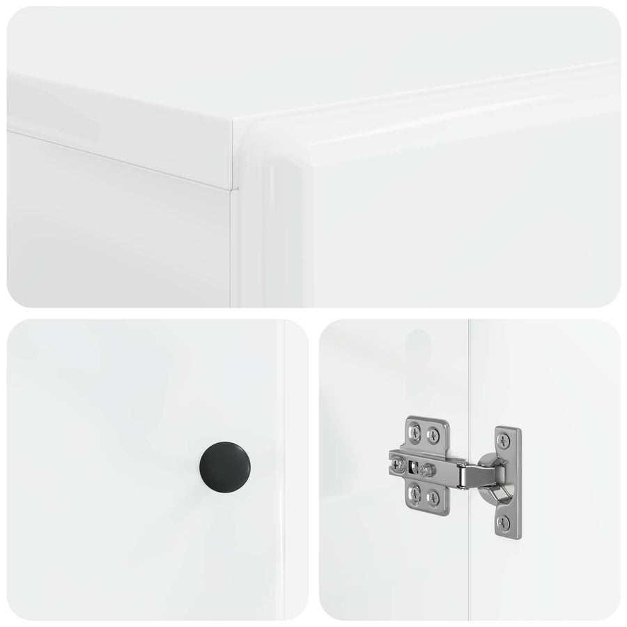 Badkamer Opbergkast BREDA Hoogglans Wit 30 x 31 x 80 cm
