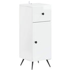 Badkamerkast 30x31x80 cm hoogglans wit