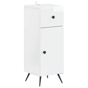 Badkamerkast 30x31x80 cm hoogglans wit