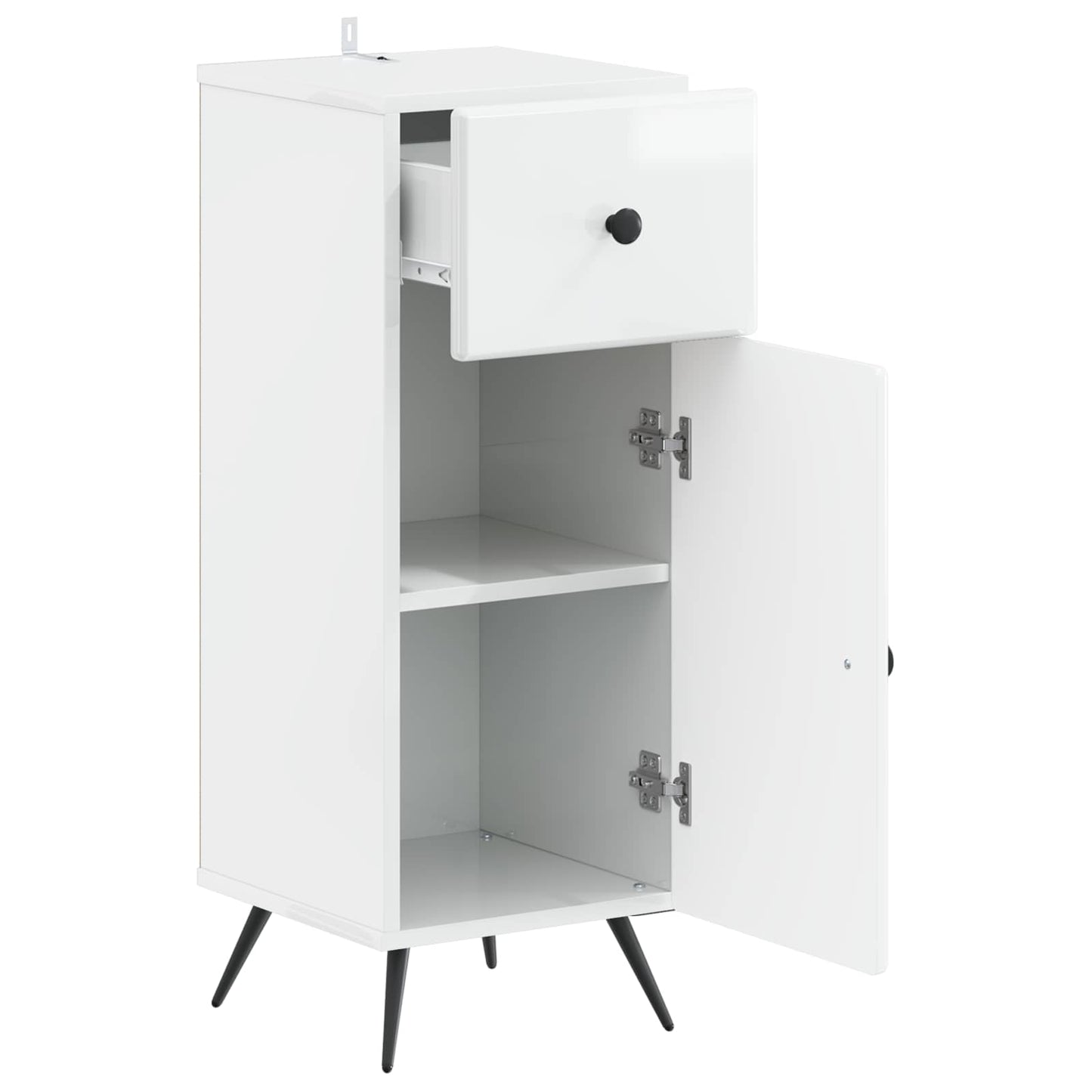Badkamer Opbergkast BREDA Hoogglans Wit 30 x 31 x 80 cm