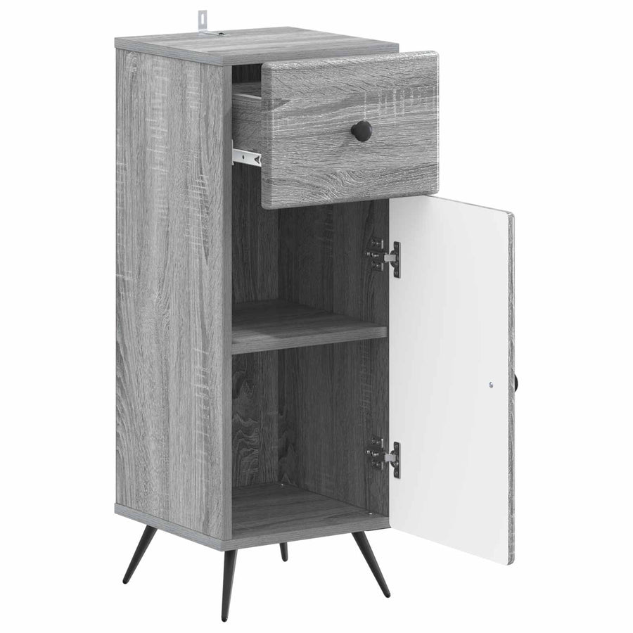 Badkamer Opbergkast BREDA Grijs Sonoma 30 x 31 x 80 cm