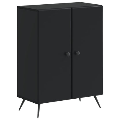 Badkamer Opbergkast BREDA Zwart 59,5 x 31 x 80 cm Bewerkt hout