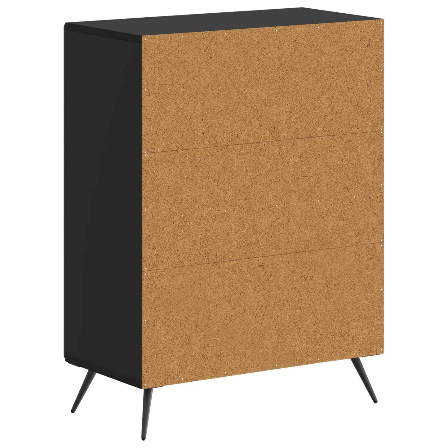 Badkamer Opbergkast BREDA Zwart 59,5 x 31 x 80 cm Bewerkt hout