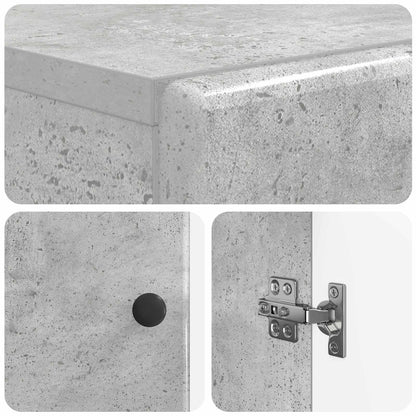 Badkamer Opbergkast BREDA Betongrijs 59,5 x 31 x 80 cm