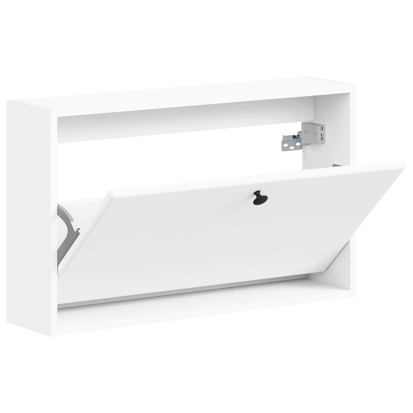 Wandgemonteerde Schoenkast BREDA 71 x 17 x 43 cm Bewerkt hout