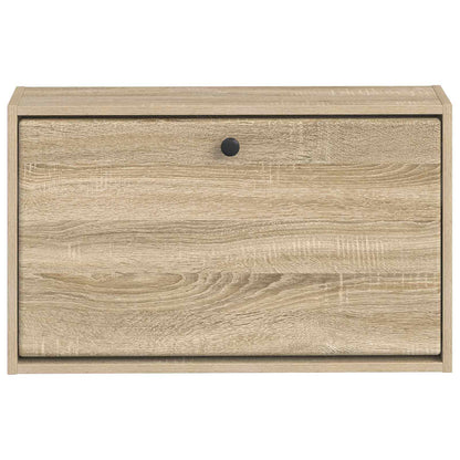 Wandgemonteerde Schoenkast BREDA 71 x 17 x 43 cm Bewerkt hout
