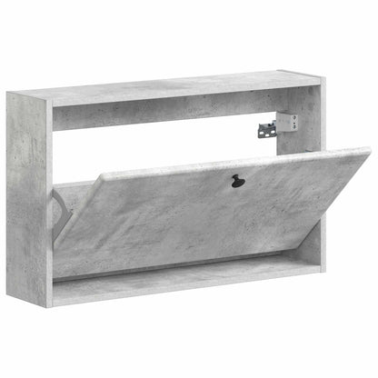 Wandgemonteerde Schoenkast BREDA 71 x 17 x 43 cm Bewerkt hout