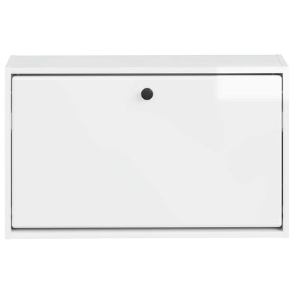 Wandgemonteerde Schoenkast BREDA 71 x 17 x 43 cm Bewerkt hout