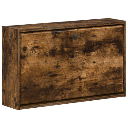 Wandgemonteerde Schoenkast BREDA 71 x 17 x 43 cm Bewerkt hout