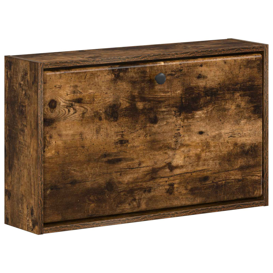 Wandgemonteerde Schoenkast BREDA 71 x 17 x 43 cm Bewerkt hout