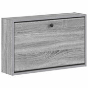 Wandgemonteerde schoenkast 71x17x43 cm bewerkt hout