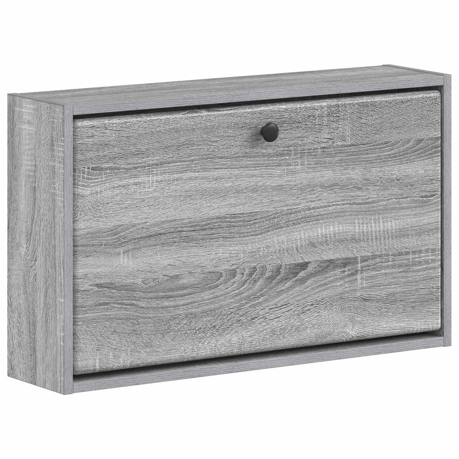 Wandgemonteerde Schoenkast BREDA 71 x 17 x 43 cm Bewerkt hout