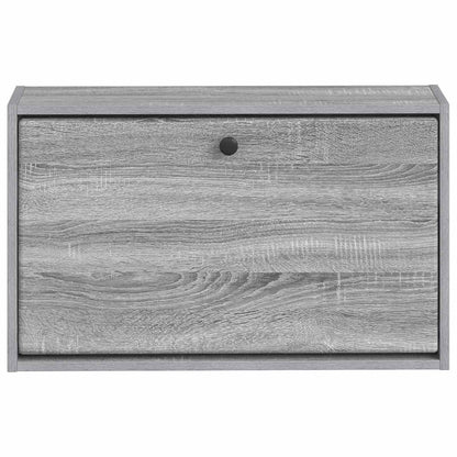Wandgemonteerde Schoenkast BREDA 71 x 17 x 43 cm Bewerkt hout