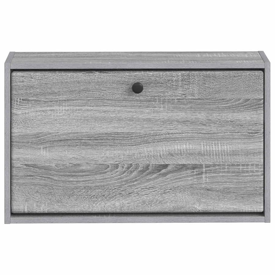 Wandgemonteerde Schoenkast BREDA 71 x 17 x 43 cm Bewerkt hout