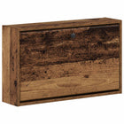 Wandkast schoenen 71x17x43 cm bewerkt hout oud hout