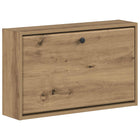 Wandkast schoenen 71x17x43 cm bewerkt hout