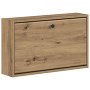 Wandkast schoenen 71x17x43 cm bewerkt hout