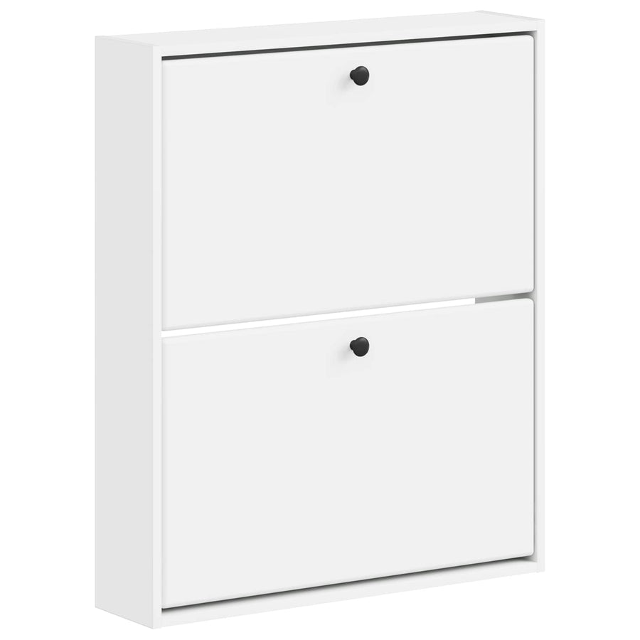 Wandgemonteerde Schoenkast BREDA 71 x 17 x 86 cm Bewerkt hout