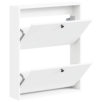 Wandgemonteerde Schoenkast BREDA 71 x 17 x 86 cm Bewerkt hout