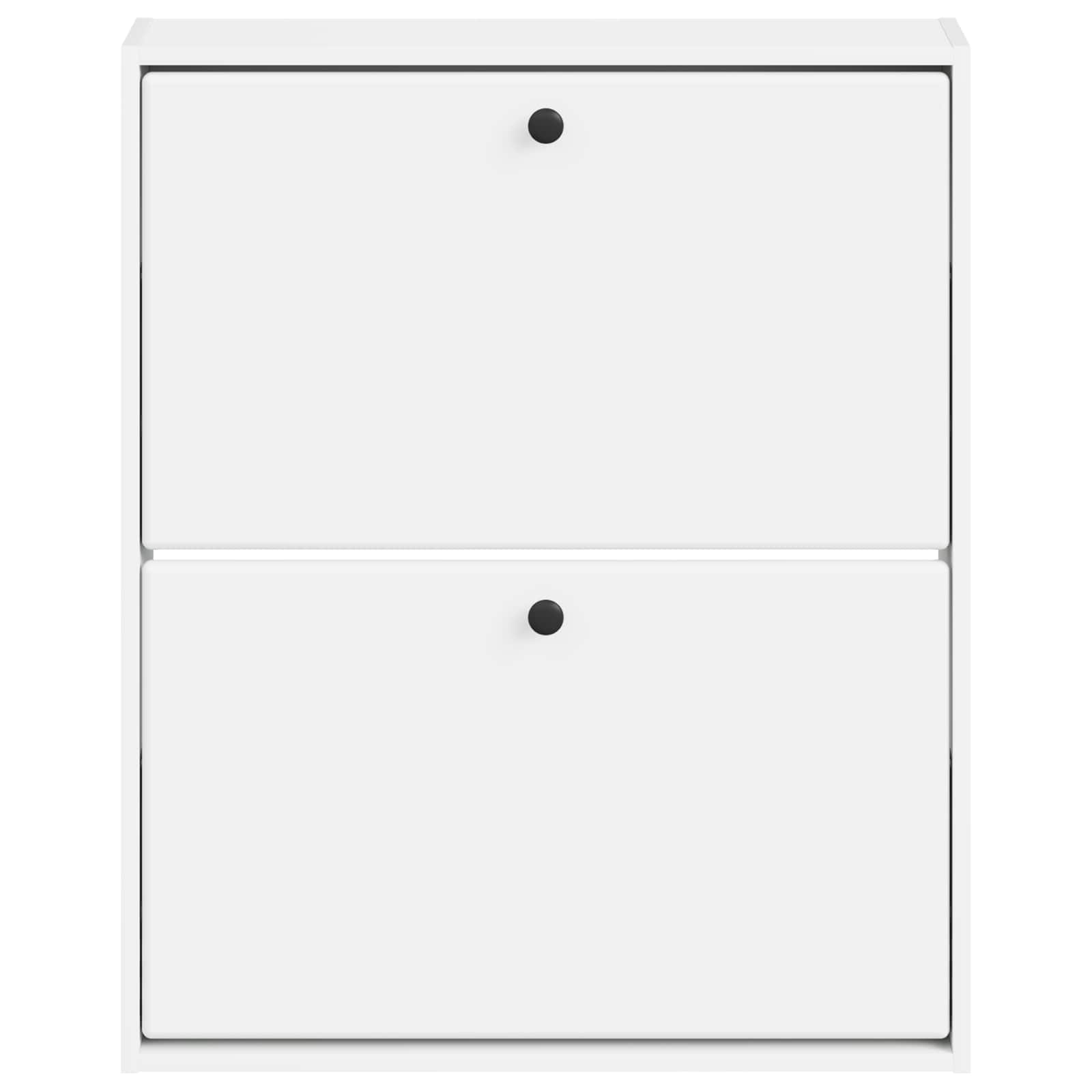 Wandgemonteerde Schoenkast BREDA 71 x 17 x 86 cm Bewerkt hout
