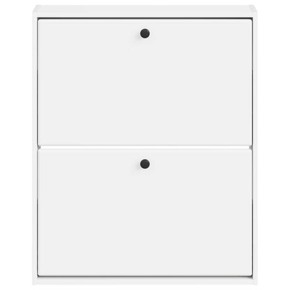 Wandgemonteerde Schoenkast BREDA 71 x 17 x 86 cm Bewerkt hout