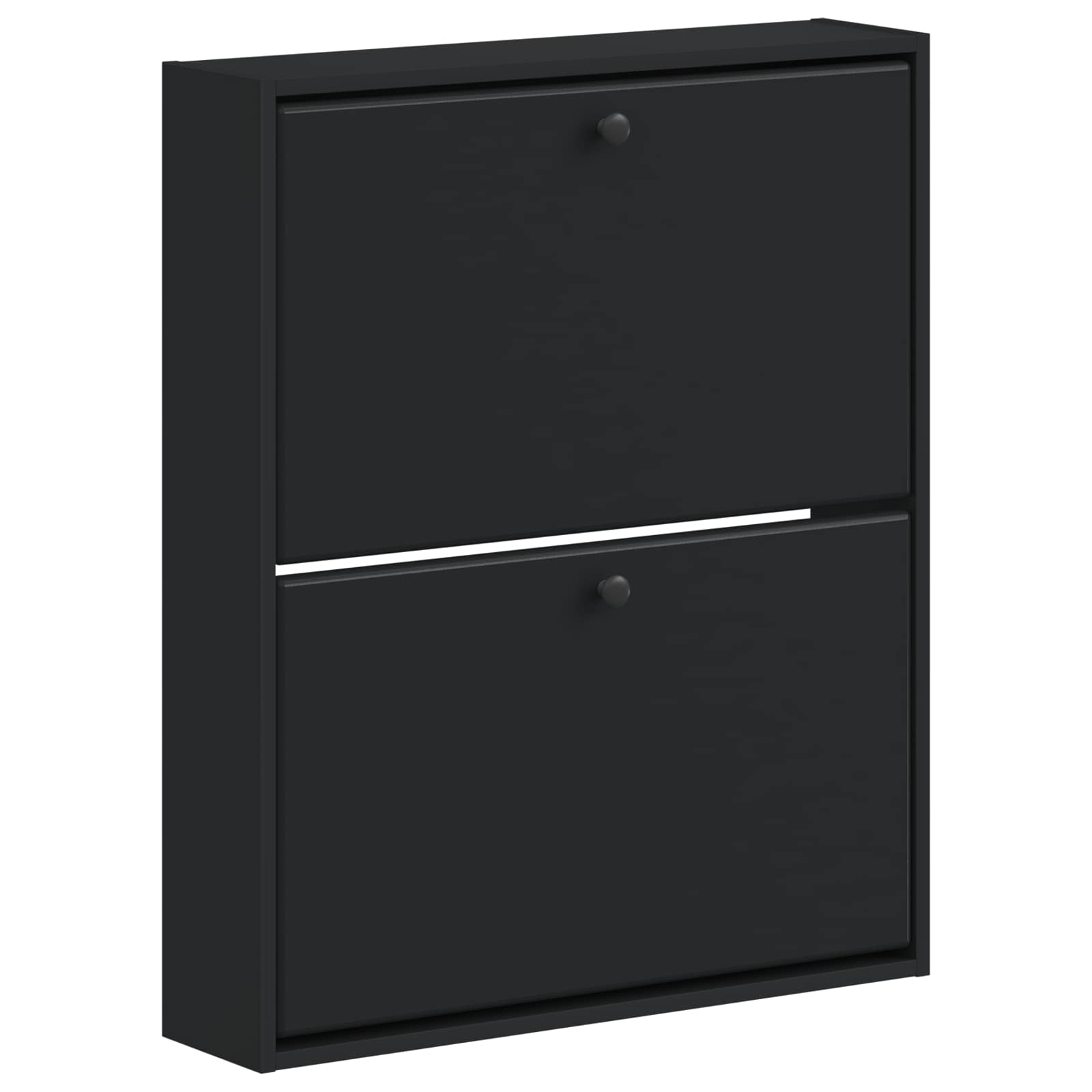 Wandgemonteerde Schoenkast BREDA 71 x 17 x 86 cm Bewerkt hout