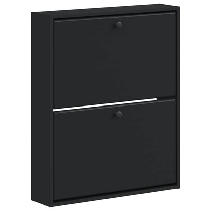 Wandgemonteerde Schoenkast BREDA 71 x 17 x 86 cm Bewerkt hout