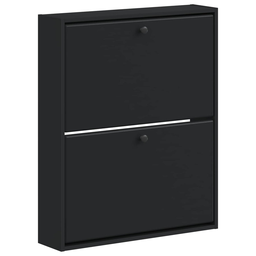 Wandgemonteerde Schoenkast BREDA 71 x 17 x 86 cm Bewerkt hout