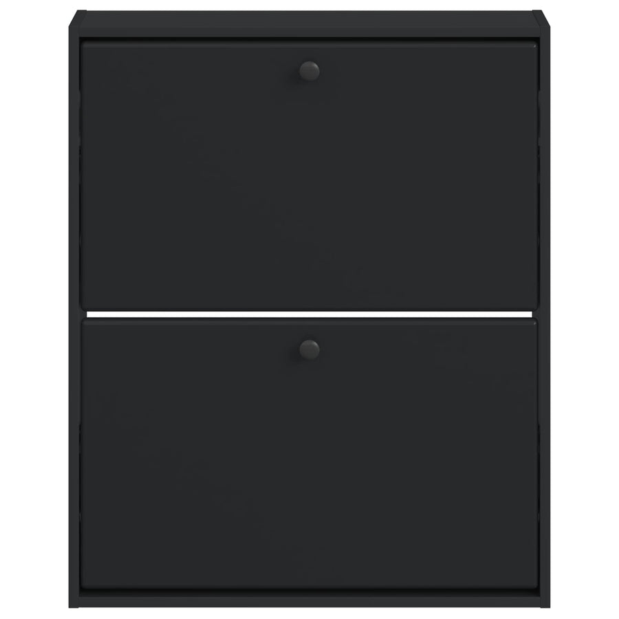 Wandgemonteerde Schoenkast BREDA 71 x 17 x 86 cm Bewerkt hout