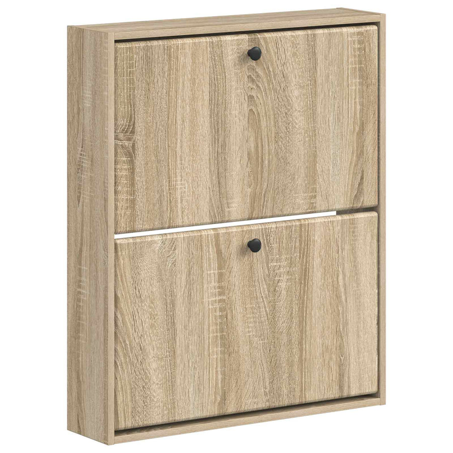 Wandgemonteerde Schoenkast BREDA 71 x 17 x 86 cm Bewerkt hout