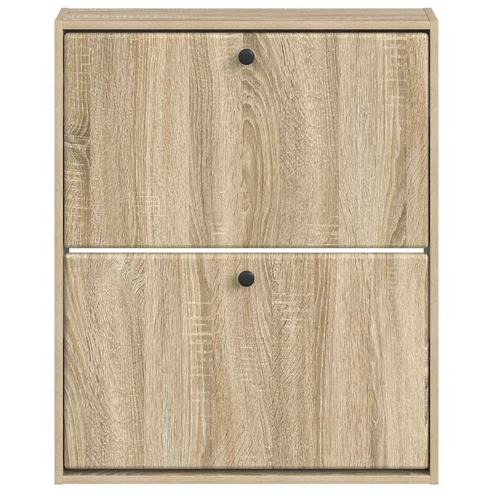 Wandgemonteerde Schoenkast BREDA 71 x 17 x 86 cm Bewerkt hout