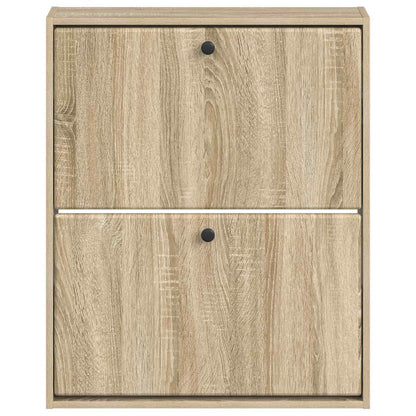 Wandgemonteerde Schoenkast BREDA 71 x 17 x 86 cm Bewerkt hout