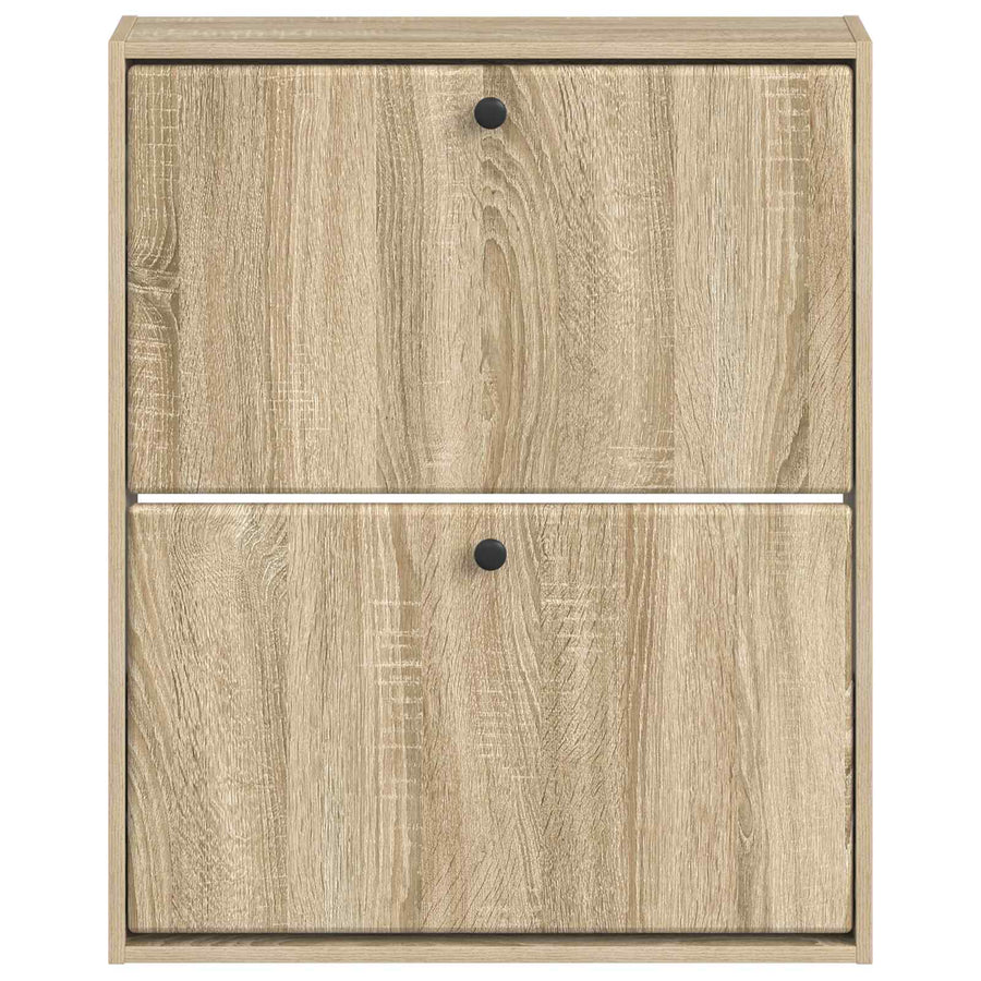 Wandgemonteerde Schoenkast BREDA 71 x 17 x 86 cm Bewerkt hout