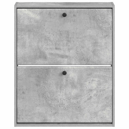 Wandgemonteerde Schoenkast BREDA 71 x 17 x 86 cm Bewerkt hout