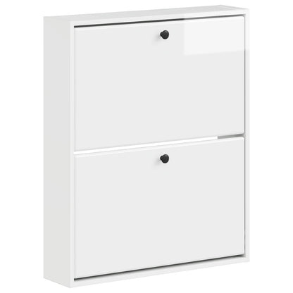 Wandgemonteerde Schoenkast BREDA 71 x 17 x 86 cm Bewerkt hout