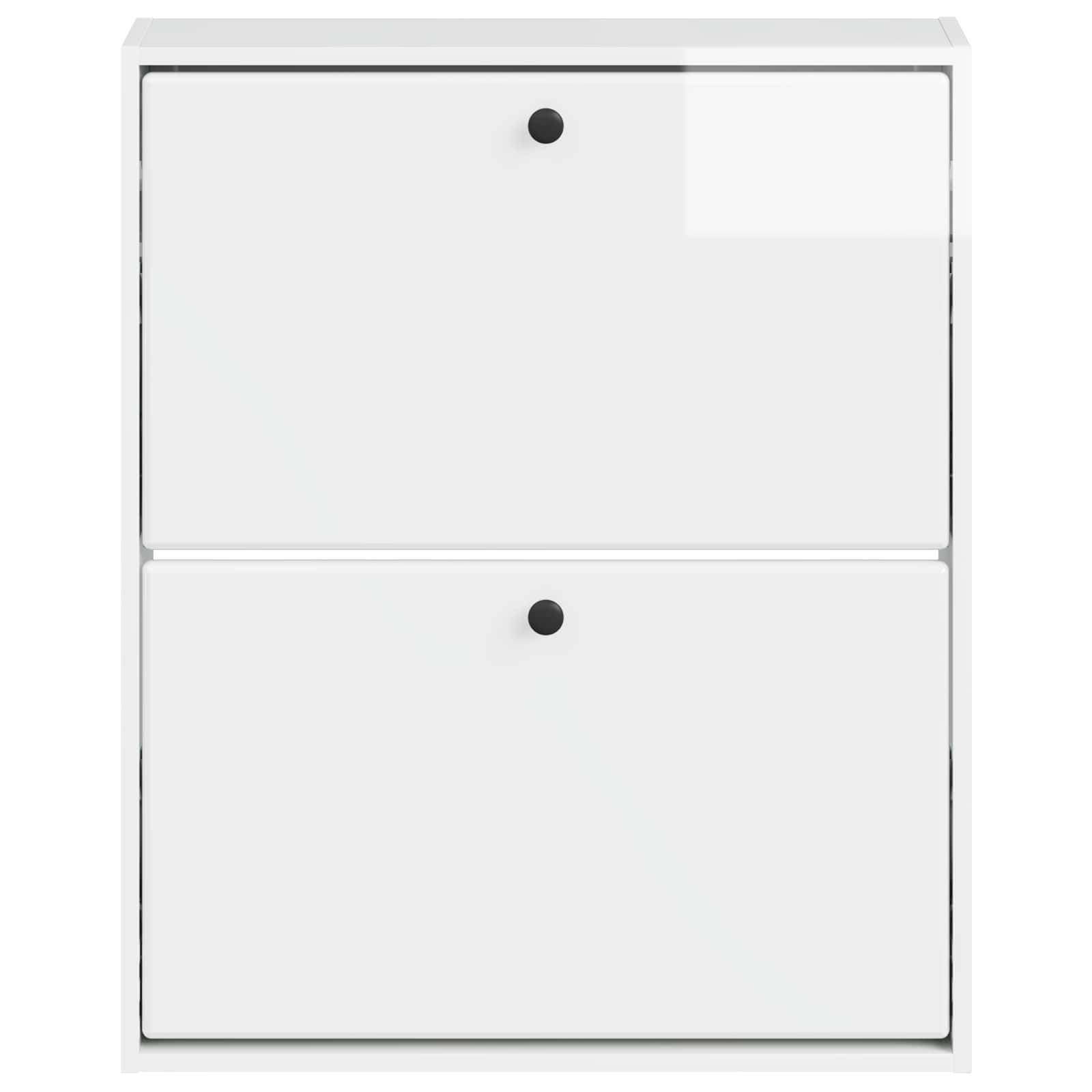 Wandgemonteerde Schoenkast BREDA 71 x 17 x 86 cm Bewerkt hout