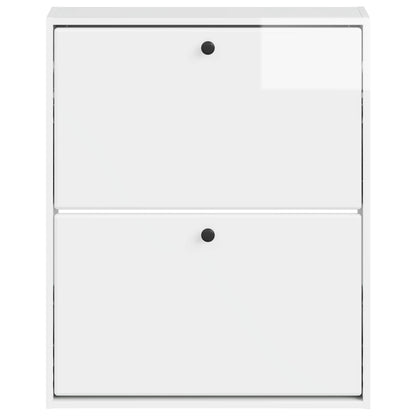 Wandgemonteerde Schoenkast BREDA 71 x 17 x 86 cm Bewerkt hout