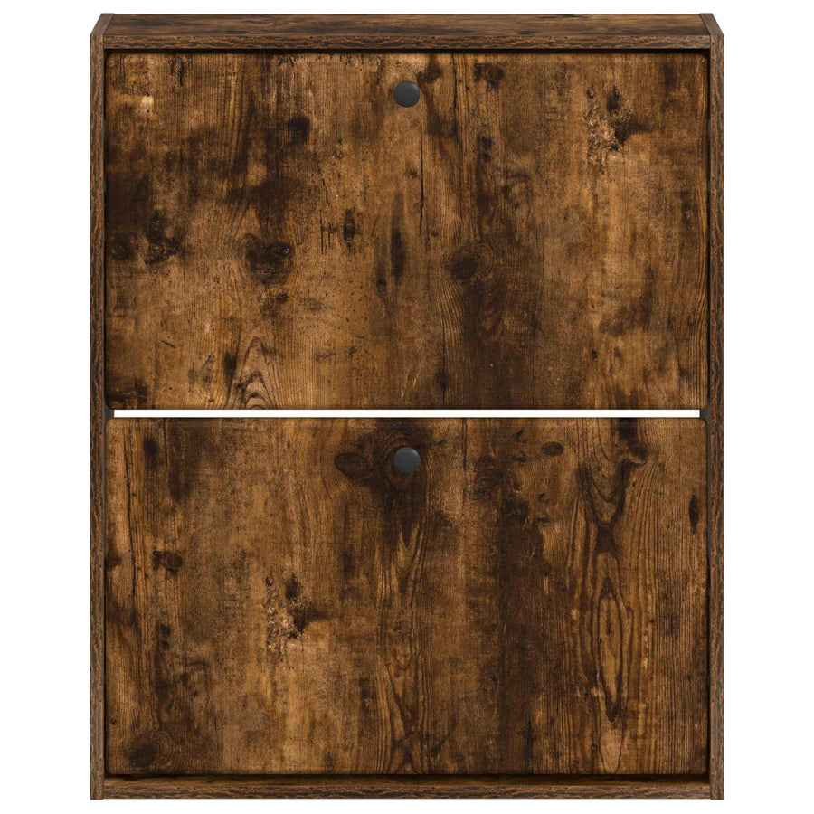 Wandgemonteerde Schoenkast BREDA 71 x 17 x 86 cm Bewerkt hout