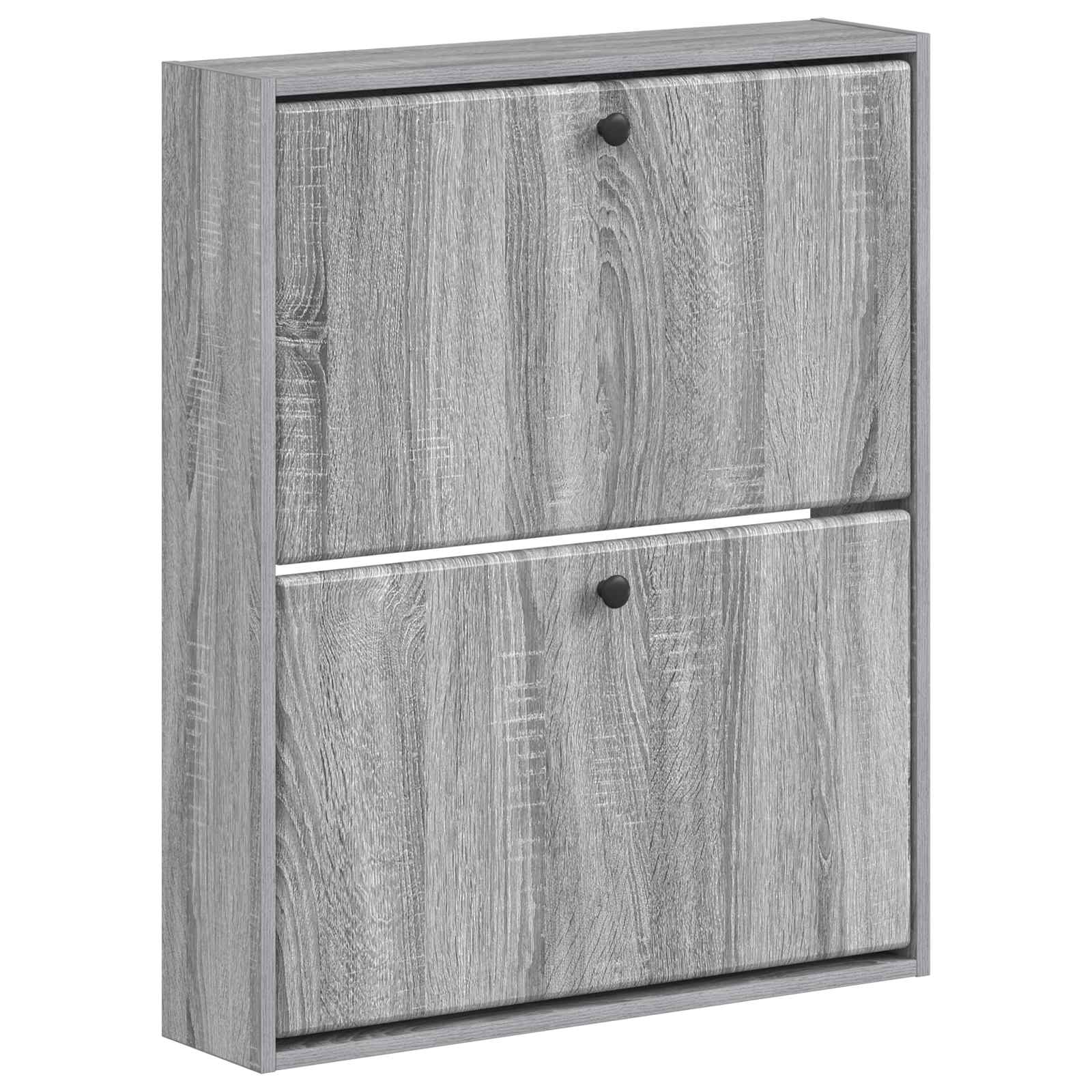 Wandgemonteerde Schoenkast BREDA 71 x 17 x 86 cm Bewerkt hout