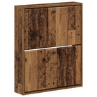 Schoenkast BREDA wandmontage 71x17x86 cm bewerkt hout