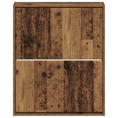 Wandgemonteerde Schoenkast BREDA 71 x 17 x 86 cm Bewerkt hout