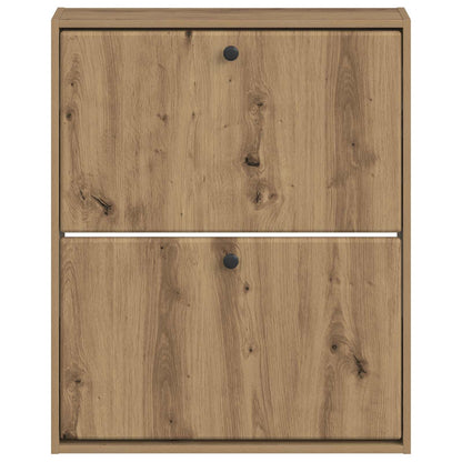 Wandgemonteerde Schoenkast BREDA 71 x 17 x 86 cm Bewerkt hout