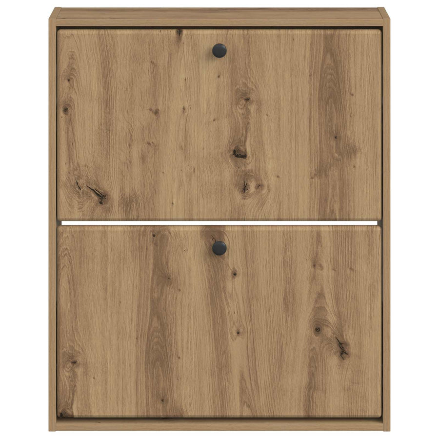 Wandgemonteerde Schoenkast BREDA 71 x 17 x 86 cm Bewerkt hout