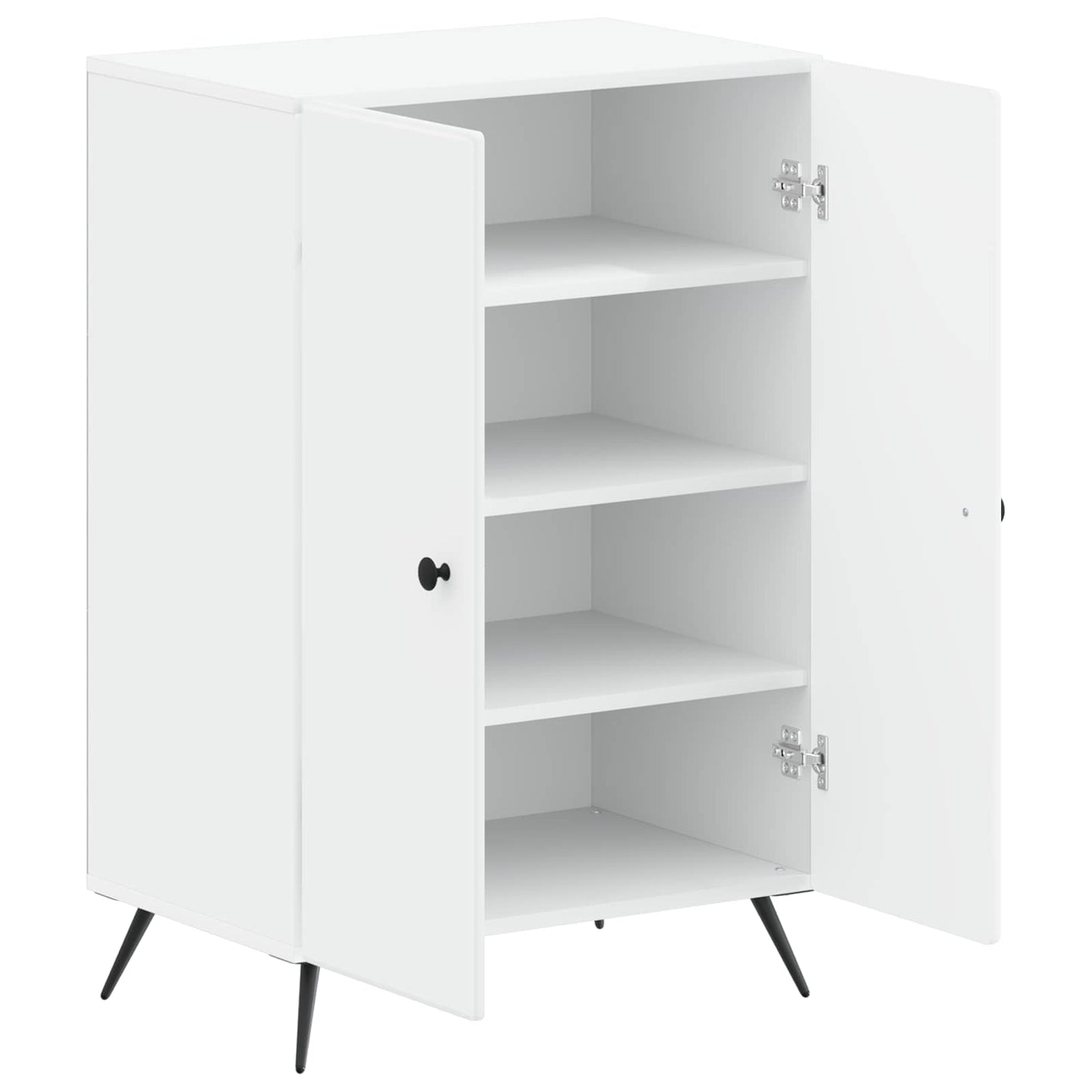 Schoenenkast BREDA 59,5 x 39,5 x 90 cm Bewerkt hout Wit