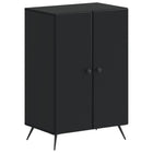 Schoenenkast BREDA 59,5x39,5x90 cm bewerkt hout zwart