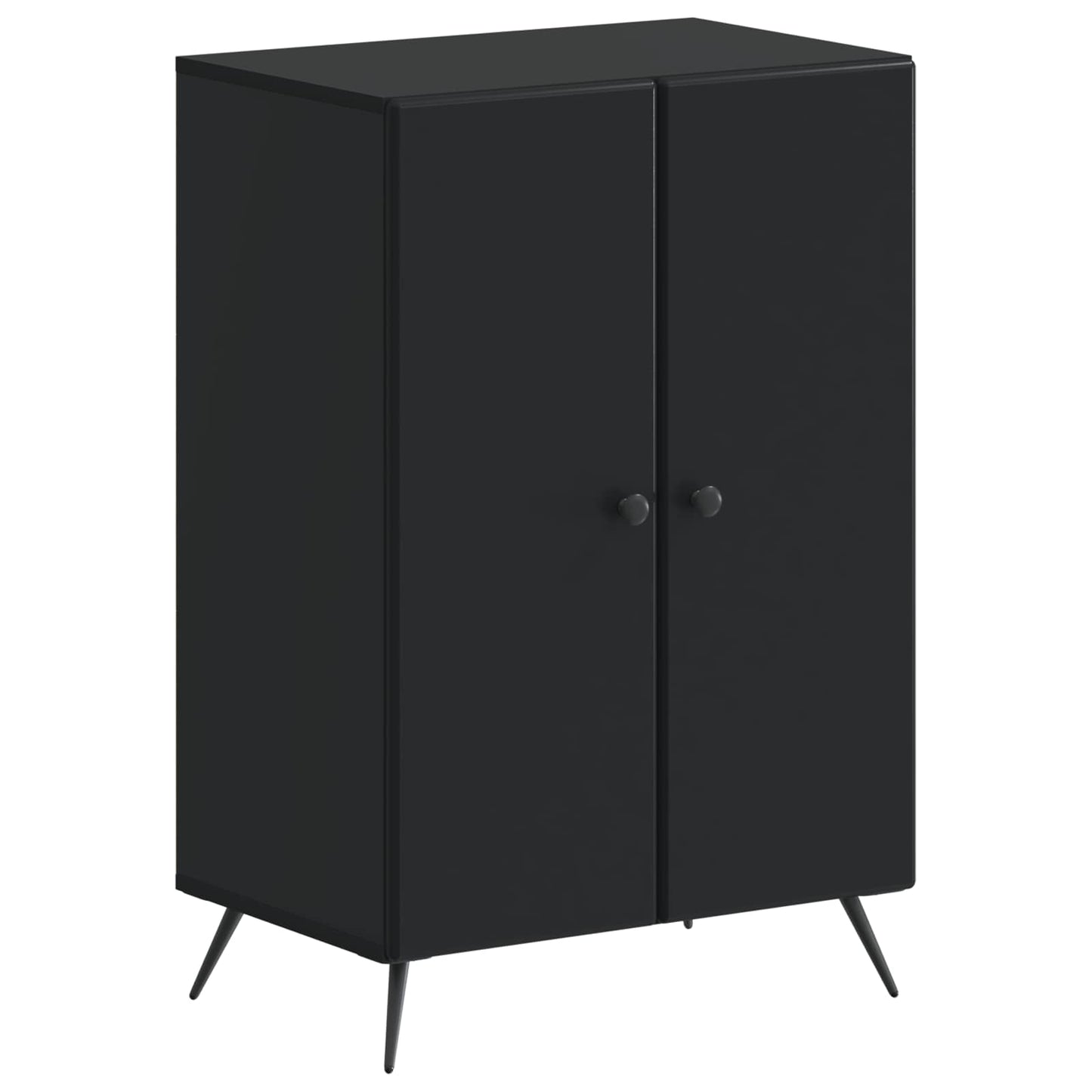 Schoenenkast BREDA 59,5 x 39,5 x 90 cm Bewerkt hout Zwart