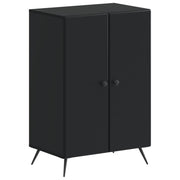 Schoenenkast BREDA 59,5x39,5x90 cm bewerkt hout zwart