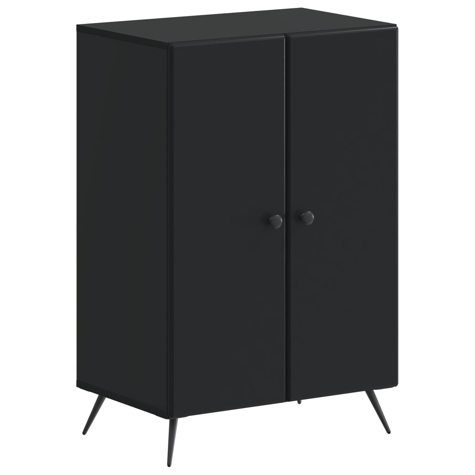Schoenenkast BREDA 59,5 x 39,5 x 90 cm Bewerkt hout Zwart